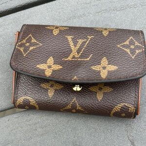 Brown and Gold Monogram Wallet